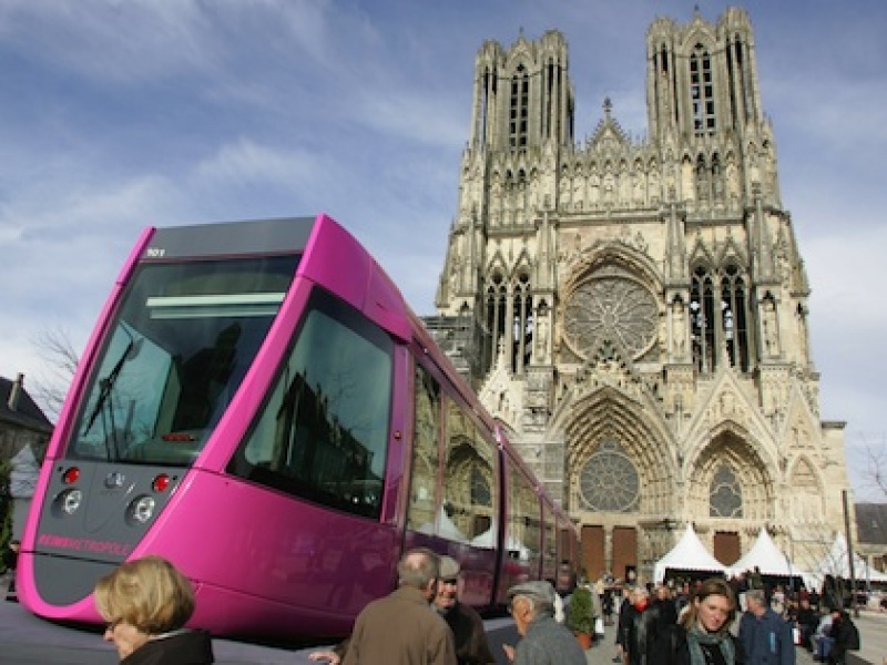 Inauguration du tramway de Reims